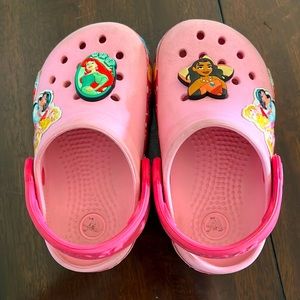 Toddler girls Princess Crocs size 8